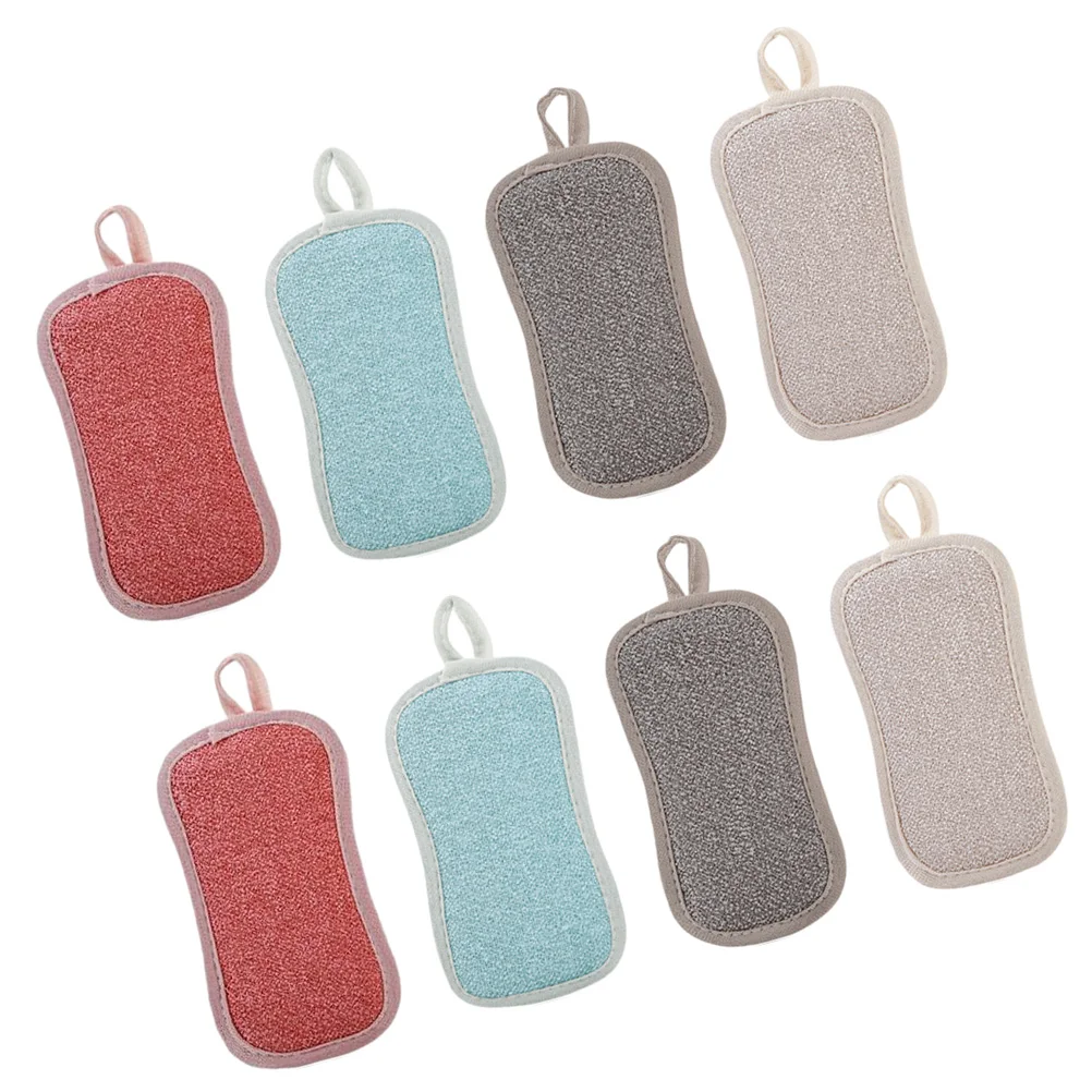

8 Pcs Compact Wok Sponge Household Cleaning Convenient Dish Sponges Woks Reusable Kitchen