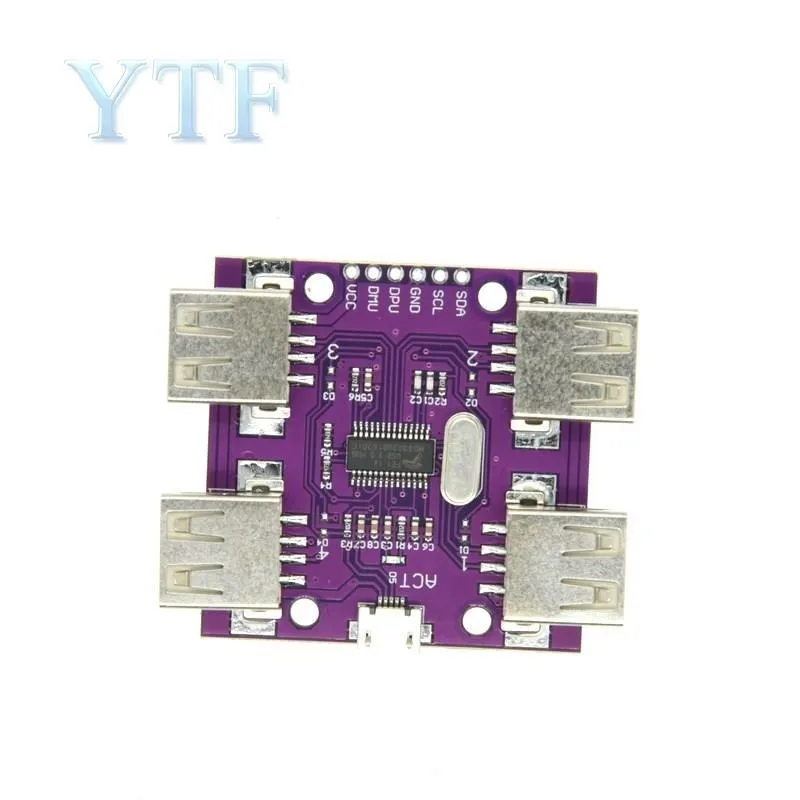 CJMCU-204 ���� USB 2.0 ��� DC ��Ʈ�ѷ�, 4 ��Ʈ USB ���, 5V 500mA