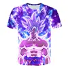 Japnan Anime Dragon Ball Z Top Kids Boy Print Short Sleeve O Neck T-shirt Tees Boys' Casual Clothes Tops Children Soft T-shirts 1