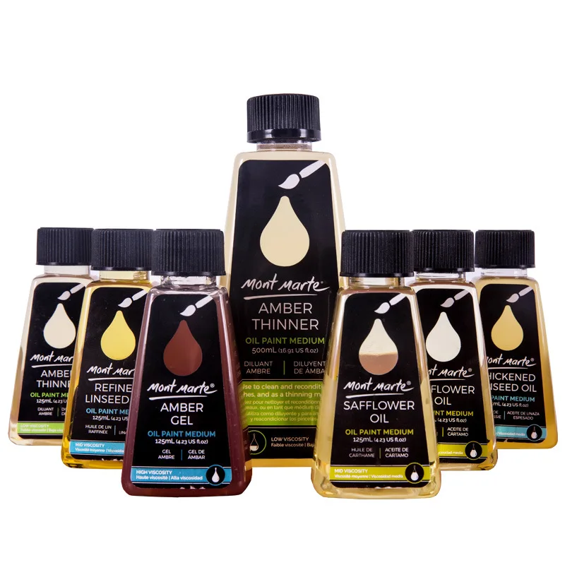 Oil Painting Turpentine Thinner Linseed Oil 125/500 ML