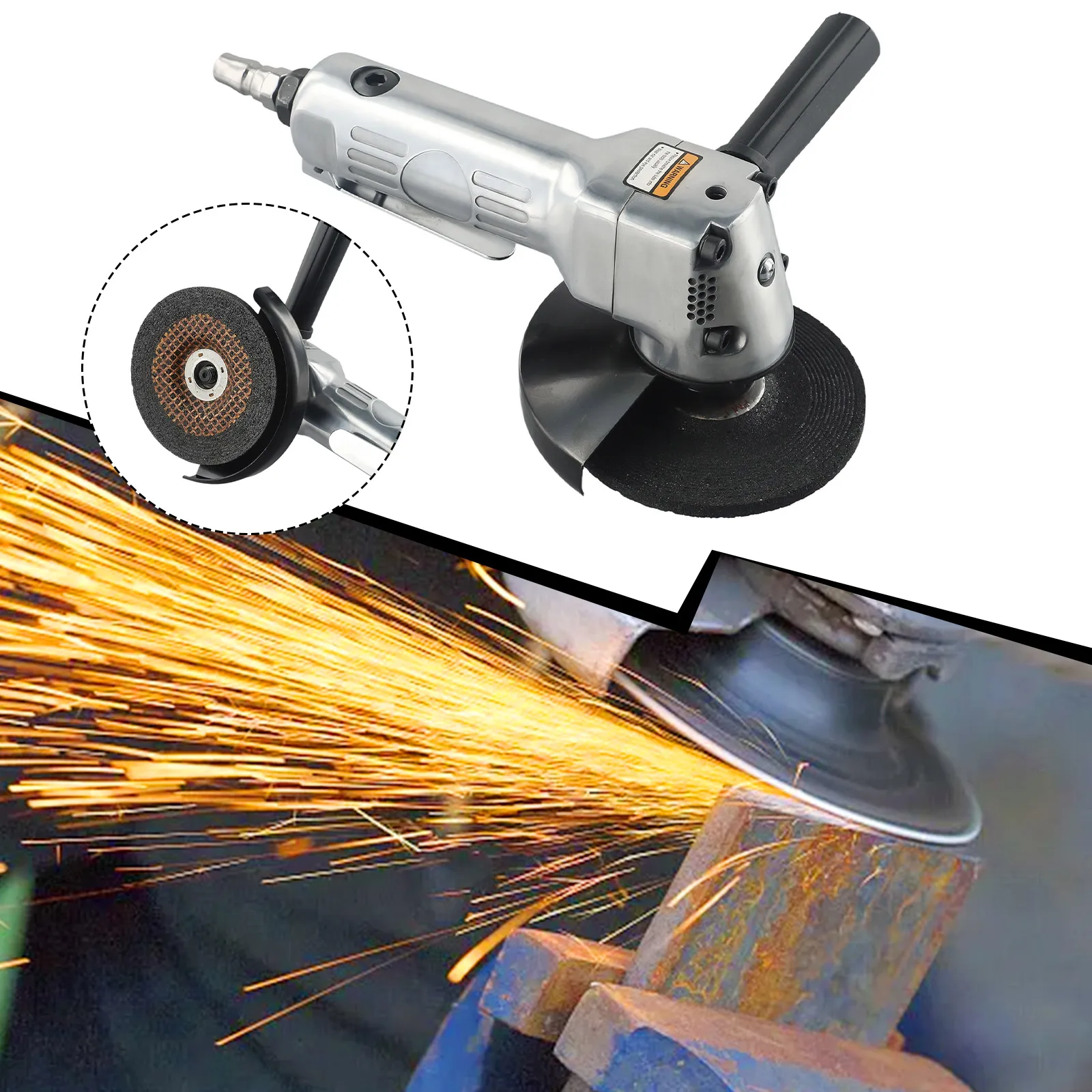 

1PCS 1/4inch Pneumatic Angle Grinder Polisher Grinding11000rpm 0.8mpa Air Grinder For Deburring Oxidation Grinding Sanding