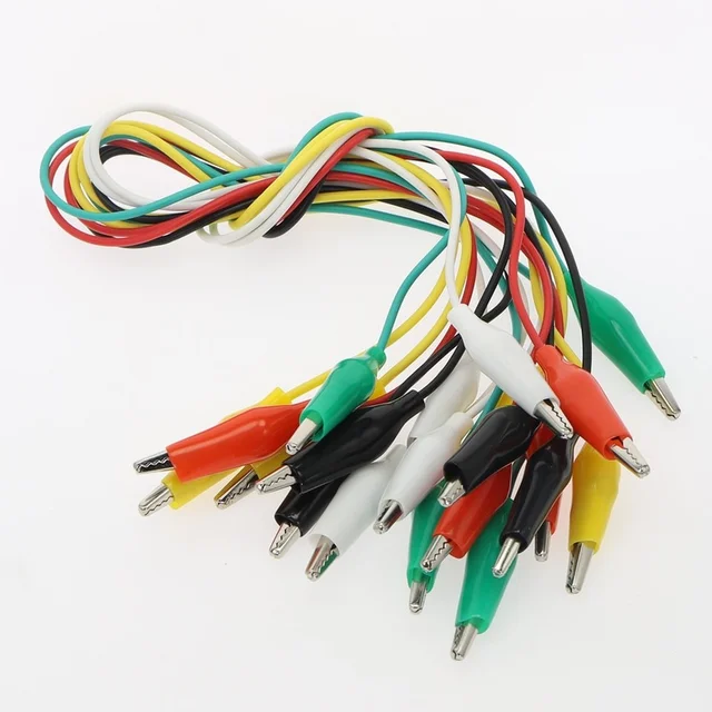 10Pcs Alligator Clips Electrical DIY Test Leads: Enhance Your Electrical Testing Experience