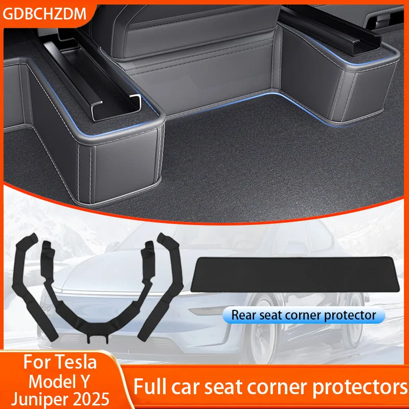 Premium Nappa Leather Under-Seat Corner Protectors - Car Interior Accessories
