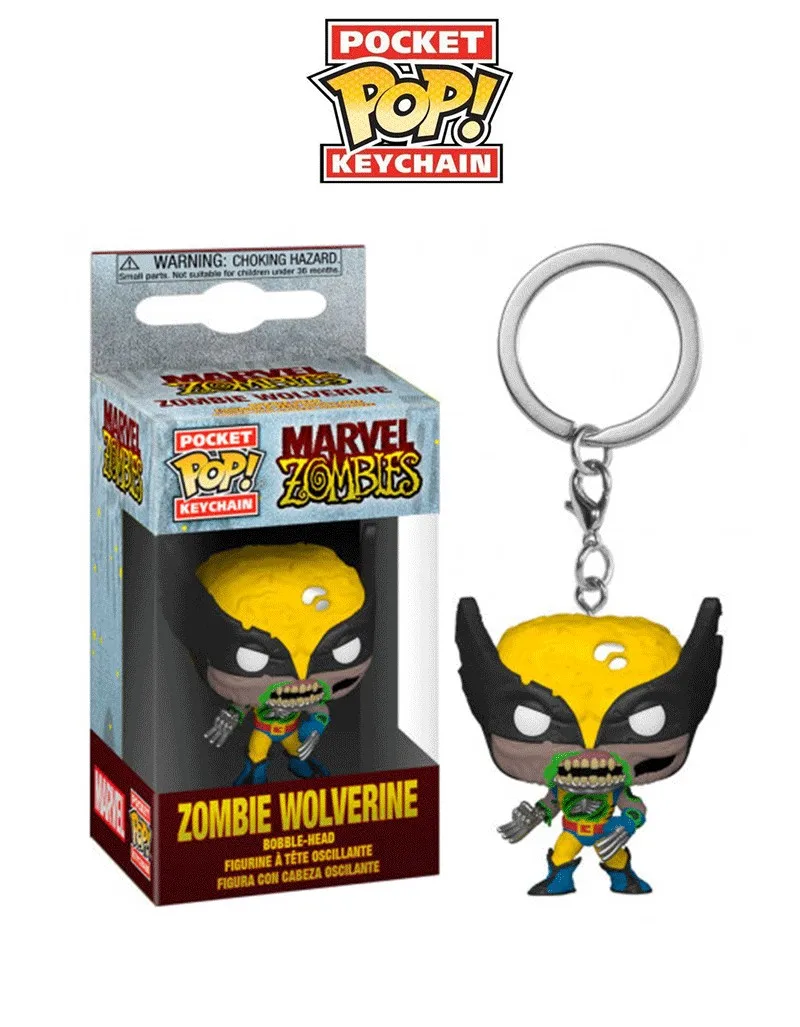 Menos azufre aguacero Pocket Pop llavero Zombie Wolverine Funko|Figuras de acción| - AliExpress