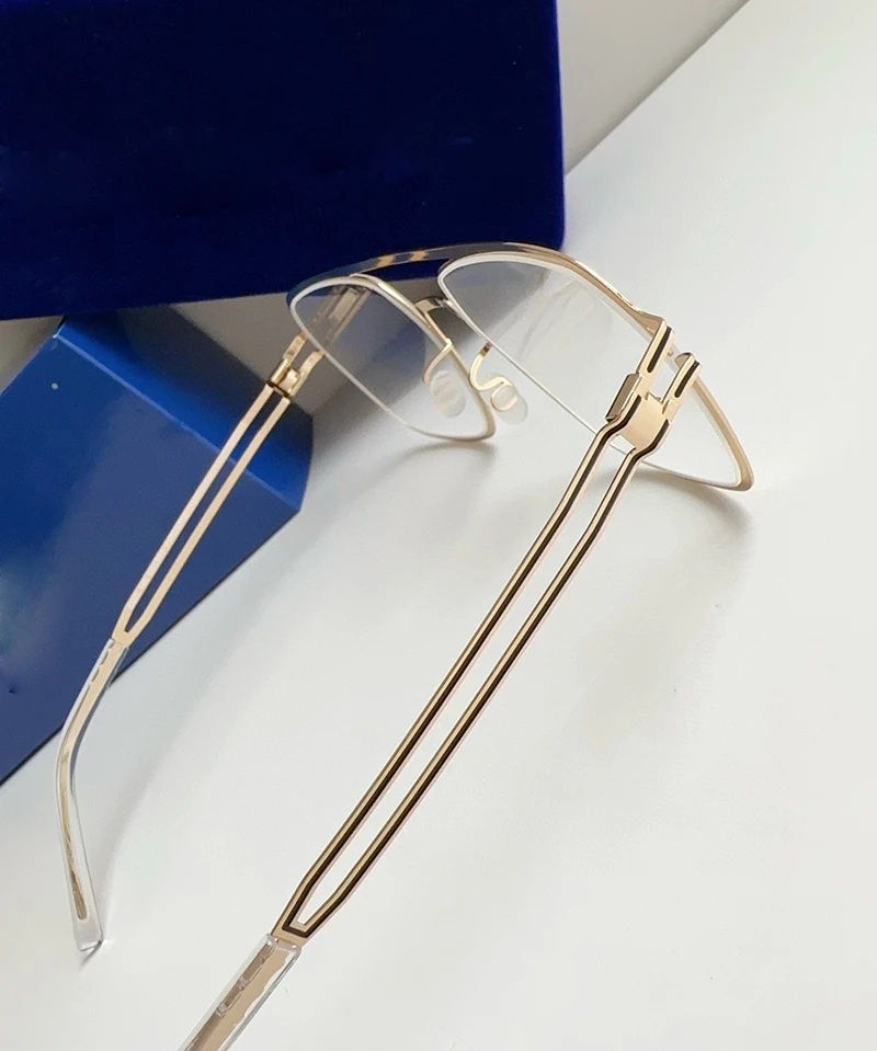 Deutschland Marke Design schrauben lose Brille Rahmen Titan ultraleichte quadratische große Mode Männer optische verschreibung pflicht ige Brillen Riku – Detail 13