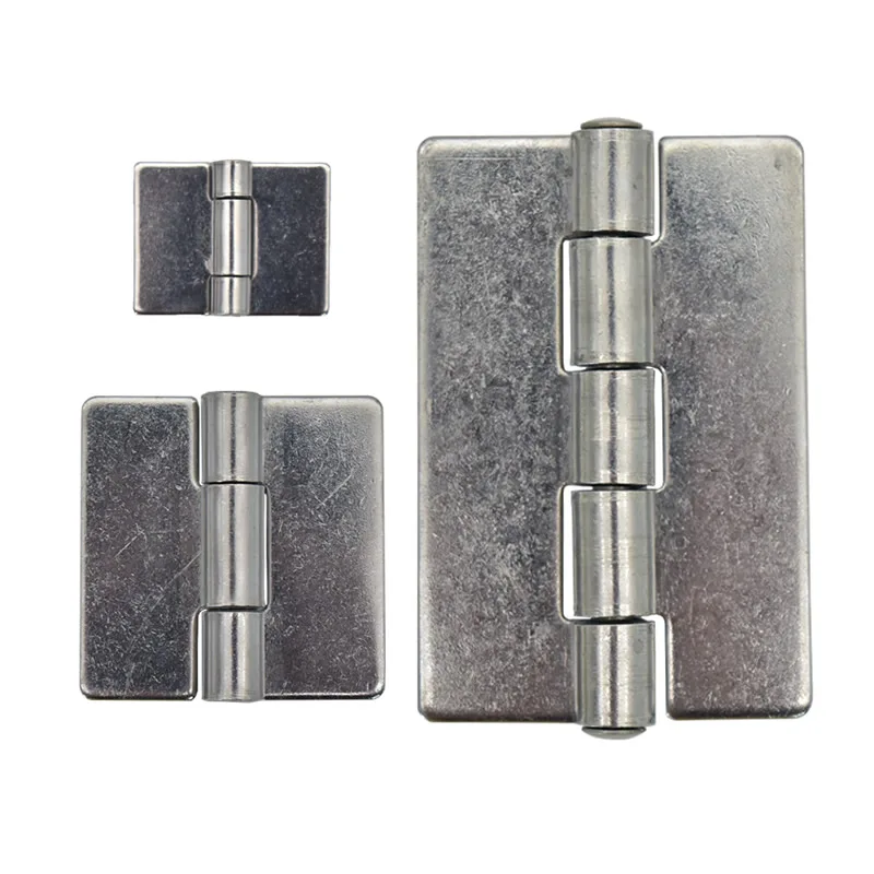 304 stainless steel Thickened non-porous welded hinge Mechanical equipment hinge for cabinet door