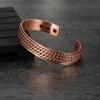 Vinterly Twisted Pure Copper Bracelet for Men Women Magnetic Therapy Adjustable 12mm Wide Health Energy Bangles Magnet Jewelry 4
