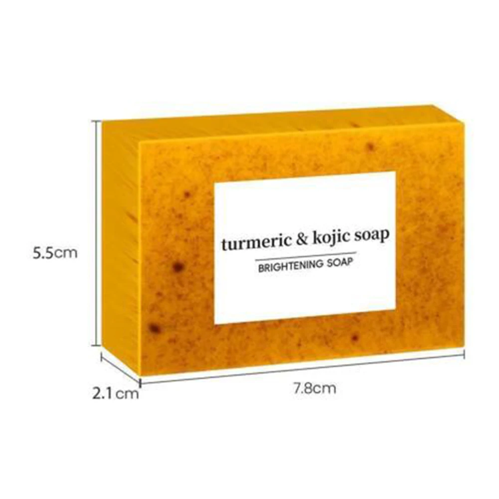 Turmeric Kojic Glow-Skin Brightening Soaps Exfoliates Skin Soaps Multi-Purpose Facial Care Supplies For Women Men Adults Teens 5