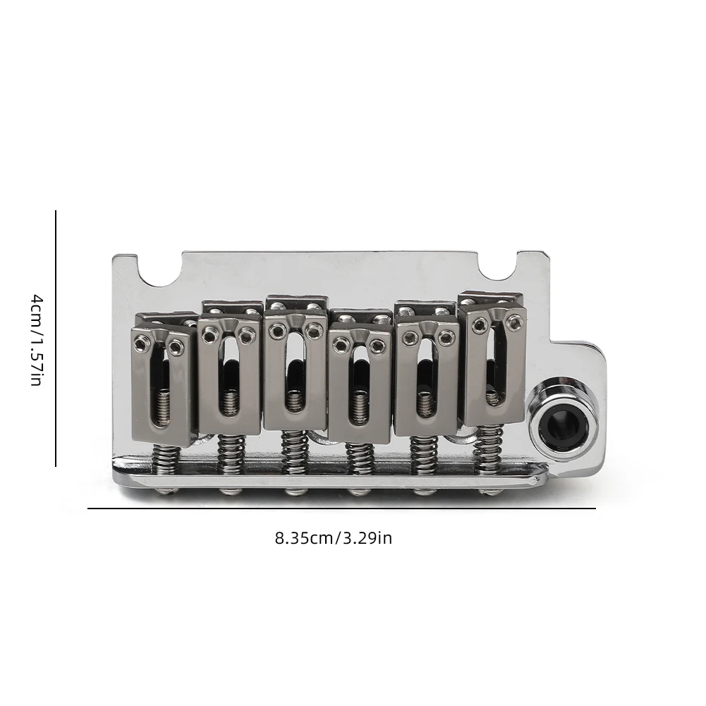 10.5mm Electric Guitar Bridge 2 Post Point Electric Guitar Tremolo System Bridge for Stratocaster Strat 6 String Electric Guitar