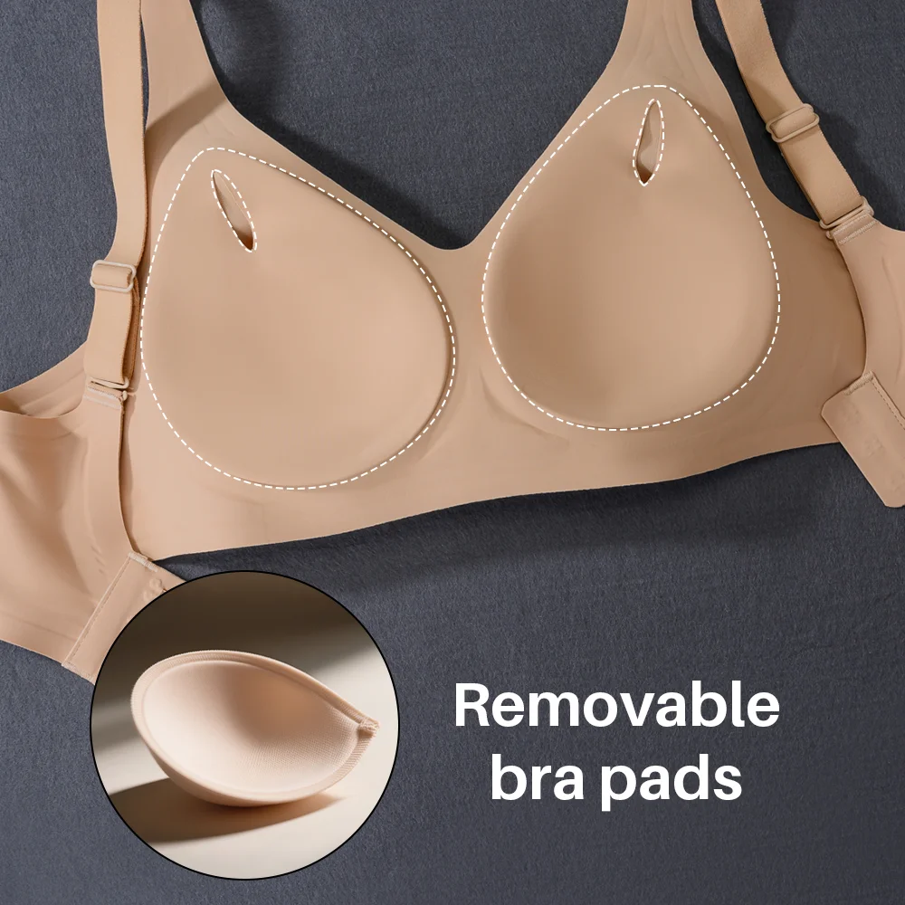 Wireless Bra for Women Seamless Push Up Bras Comfortable V-Shaped Gathering Underwear BCD Cup Intimate Lingerie 5