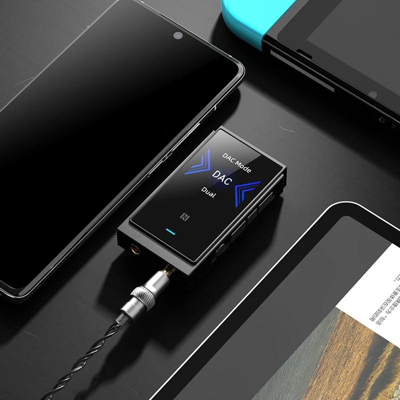 SHANLING UP6 HIFI 휴대용 USB DAC 헤드폰 앰프 블루투스 5.2 고해상도 오디오 듀얼 ES9069Q AMP 동글 (자동차 휴대폰용)