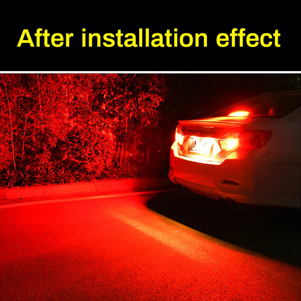 

1157/T20/1156 LED Strobe 5 Times Stop Bulbs Tail Blinking Light Turn Signal Lamp 27SMD 3030 Chips, 1000K Red 360° Beam Angle 12V
