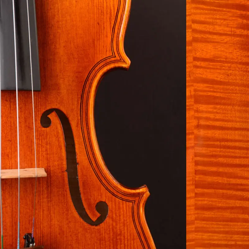 Loud open tone, Transparent VR! Best Model, 4/4 Violin ! Fitted Aubert Bridge , free case and bow