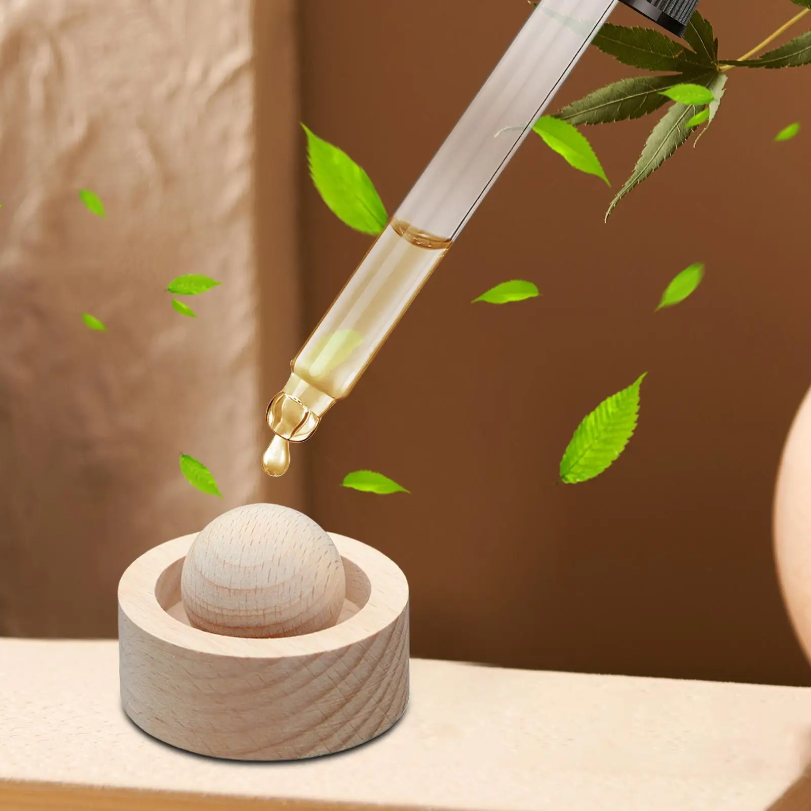 Natural Wood Aromatherapy Diffuser for Home and Car - Mini Essential Oil Fragrance Enhancer