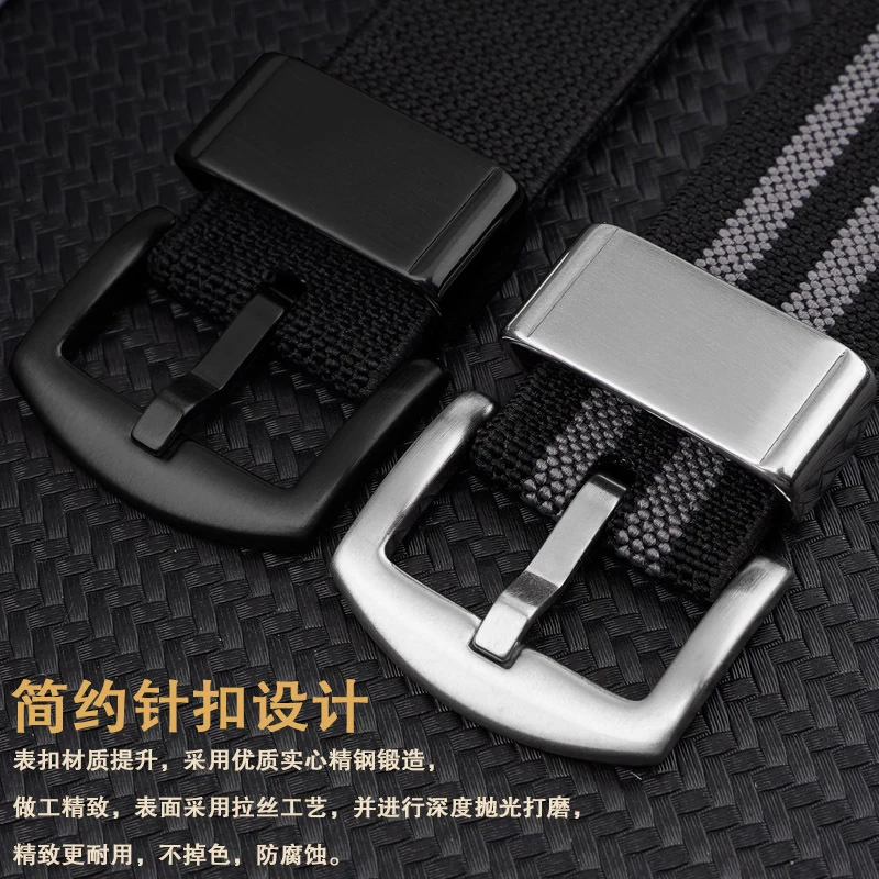 Durable Nylon Canvas Strap Wristband - Sporty Quick-Release Accessory