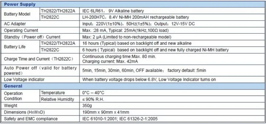 TH2822A LCR Meter Inductance Capacitance Resistance Tester 100Hz–10kHz Digital LC RCL Bridge with USB Interface detail image 2