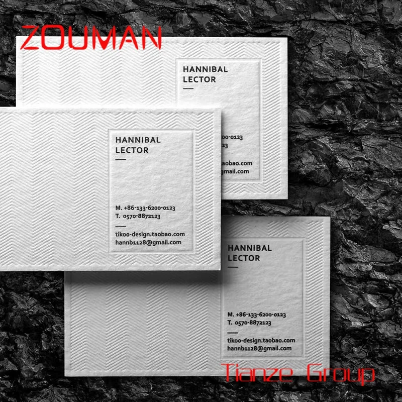 

Custom , High quality gold foil letterpress embossing luxury paper business cards printing
