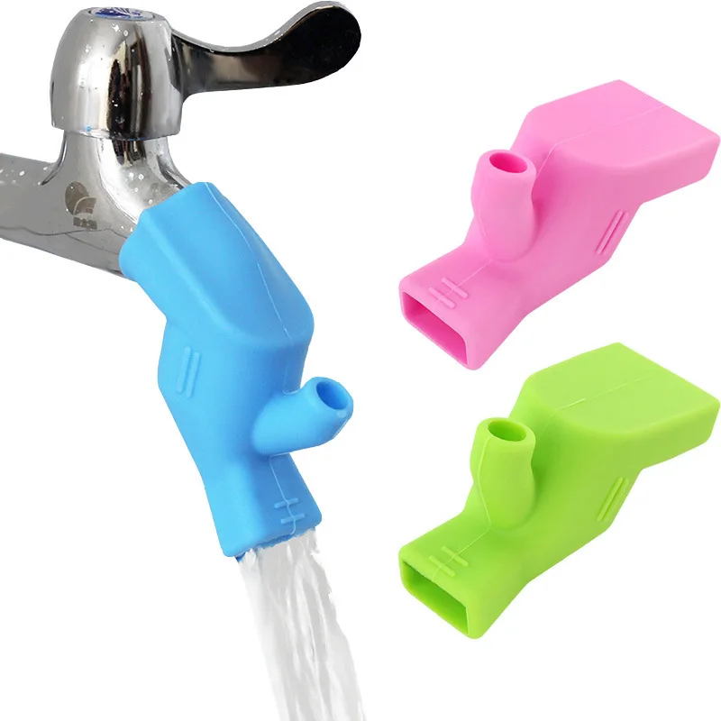 3pc Kitchen Sink Faucet Extender Rubber Elastic Nozzle Guide Children Water Saving Tap Extension For Bathroom Accessories water tap children s sink extender baby hand washing faucet extension extension spout artifact water pipe splash proof cartoon