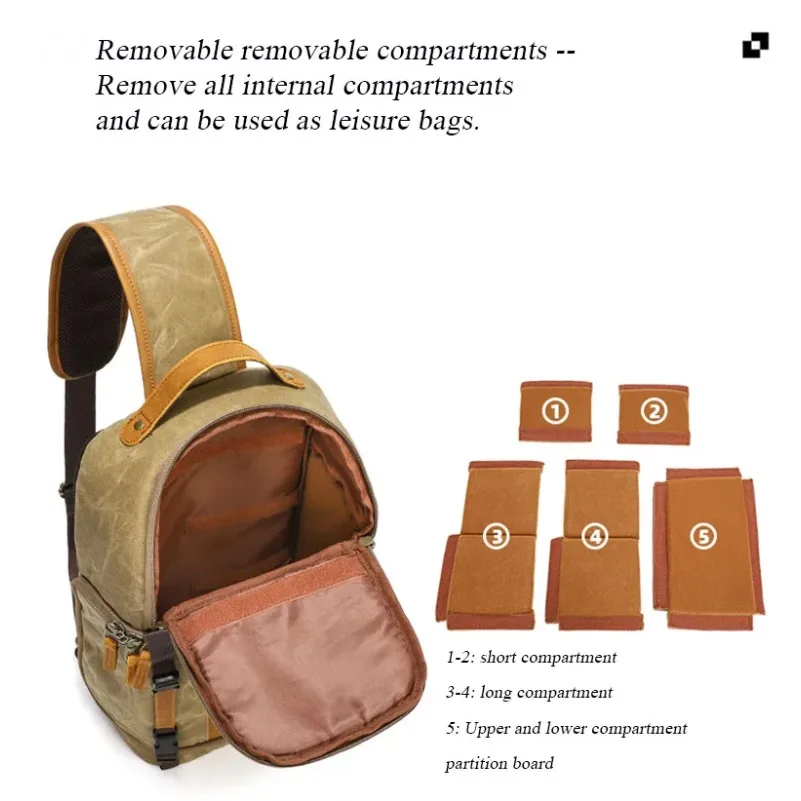 야외 사진 촬영용 캔버스 가방, 방수 및 내구성, 디지털 SLR 카메라, 캐주얼 카메라 가방에 적합