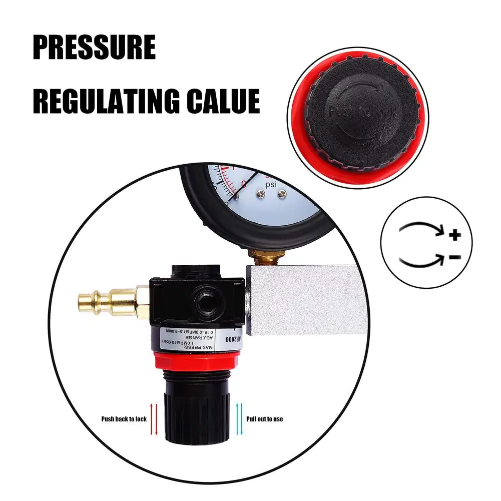 Cylinder Leak Tester Compression Leakage Detector TU-21 Double Gauge Petrol Engine Leakdown Detection Compression Test Tool