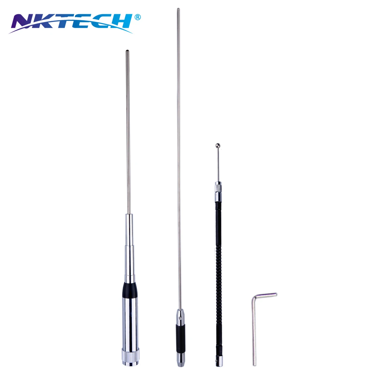 

NKTECH Radio NK-9900 Quad Band Stainless Antenna 10/6/2/0.7m For TYT TH-9800 TH-7800 WOUXUN KG-UV950P QYT KT-780PLUS KT-980PLUS