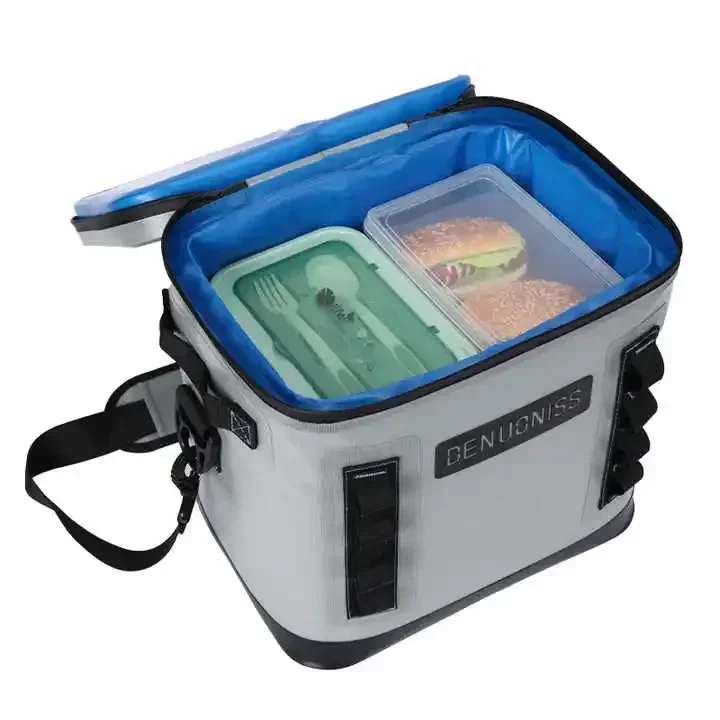 Waterproof Insulated Backpack Cooler Ice Chest Backpack for Men and Women Multiple Bottles Wine TPU Bag Canvas Carry Bags