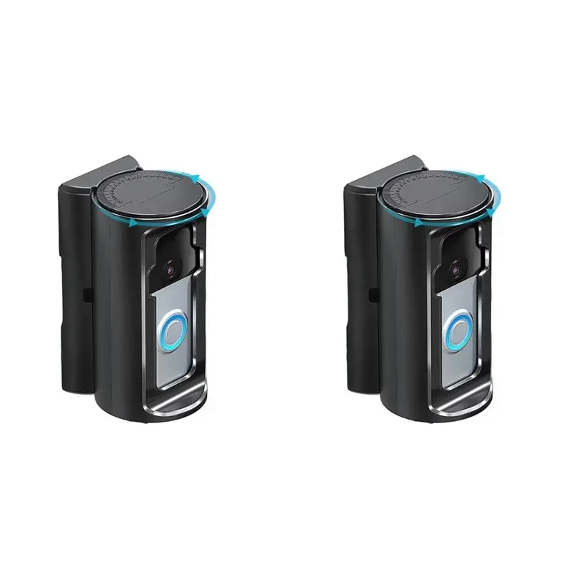 2X 새 링 도어벨 마운트 드릴 없이 설치하는 링 도어 홀더 도어벨 마운트 드릴..