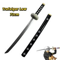 72cm Anime Cosplay Roronoa Zoro Katana Sword PU Wado Ichimonji Sword  Role Playing Aki Mizu Samurai Weapon Party toy Sword 2