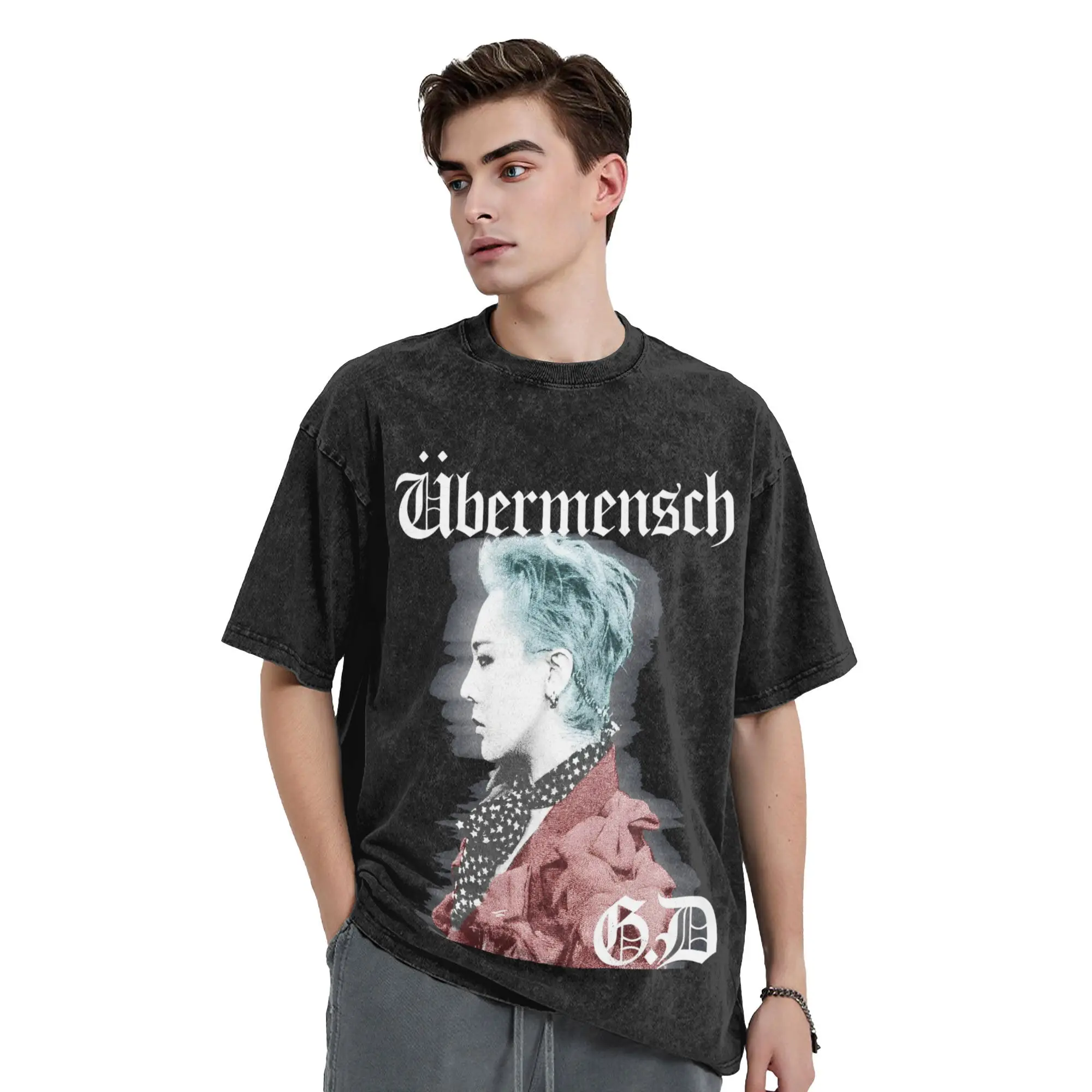 GD Ubermensch Kwon Jiyong Kpop غسلها تي شيرت الشار...