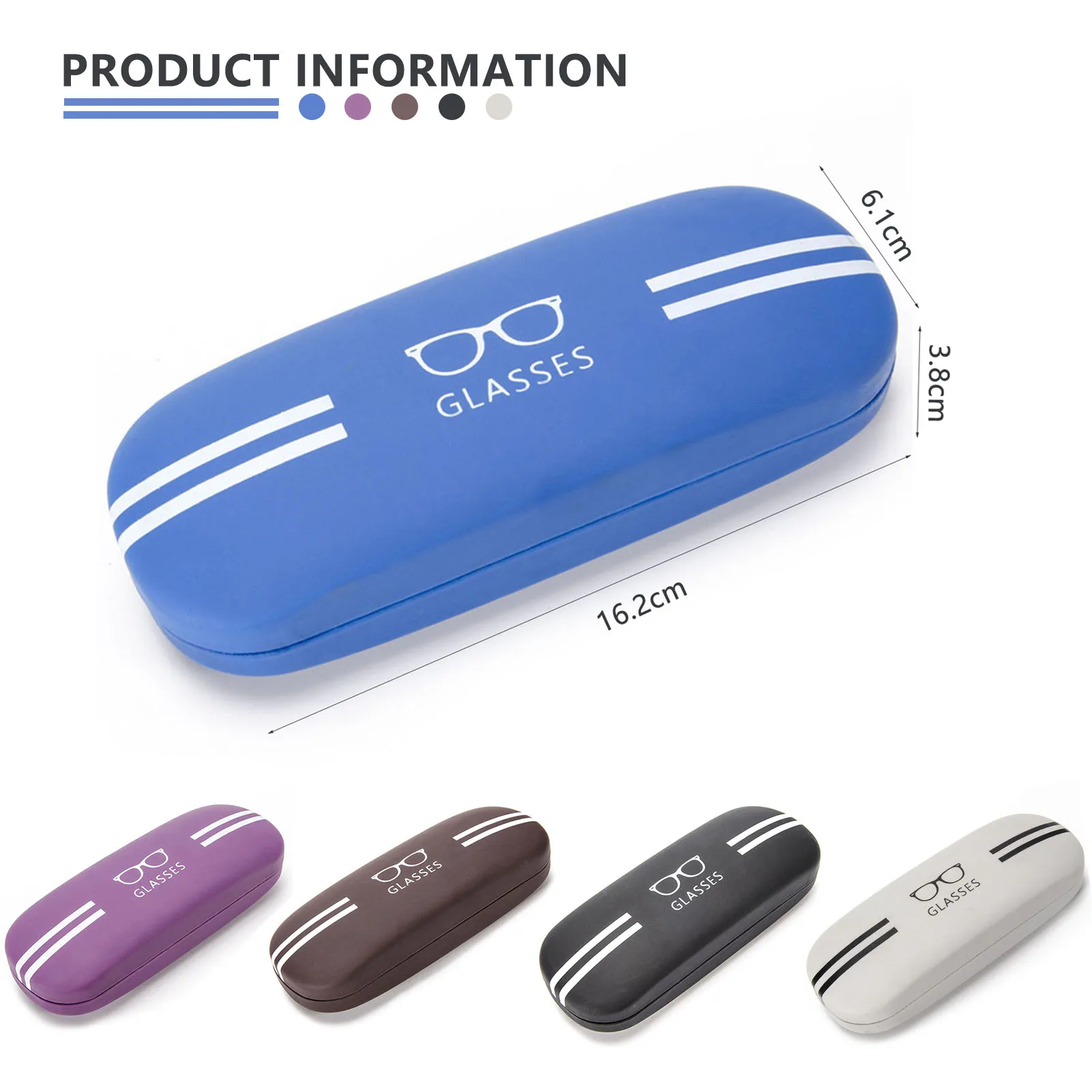 

Hard Frame Eyewear Cases Sunglasses Reading Glasses Fashion Unisex PU Leather Eye Glasses Case Travel Waterproof Pouch Case Eye