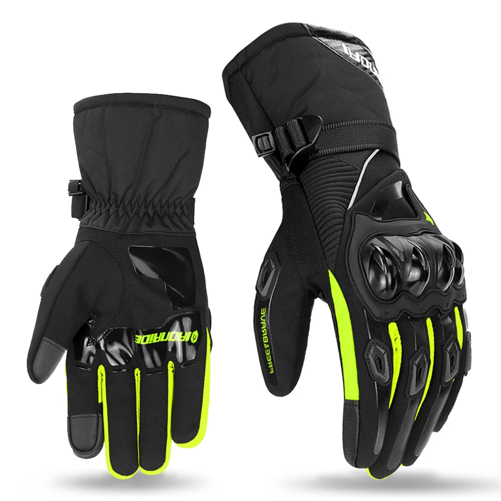 Gants De Moto Baceyong Imperméables Et Chauffants Avec Protection Des Articulations - Écran Tactile - Pour Homme, VTT, Scooter, Motoneige