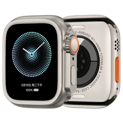 Premium Metal Watch Case - Luxury Replacement Cover for 49mm Ultra 3 (Titanium)