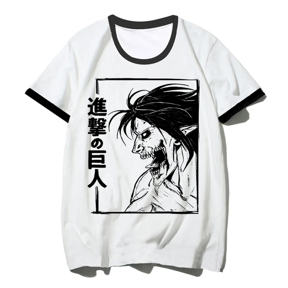 

attack on titan Tee women Y2K graphic Tee female graphic manga comic clothes