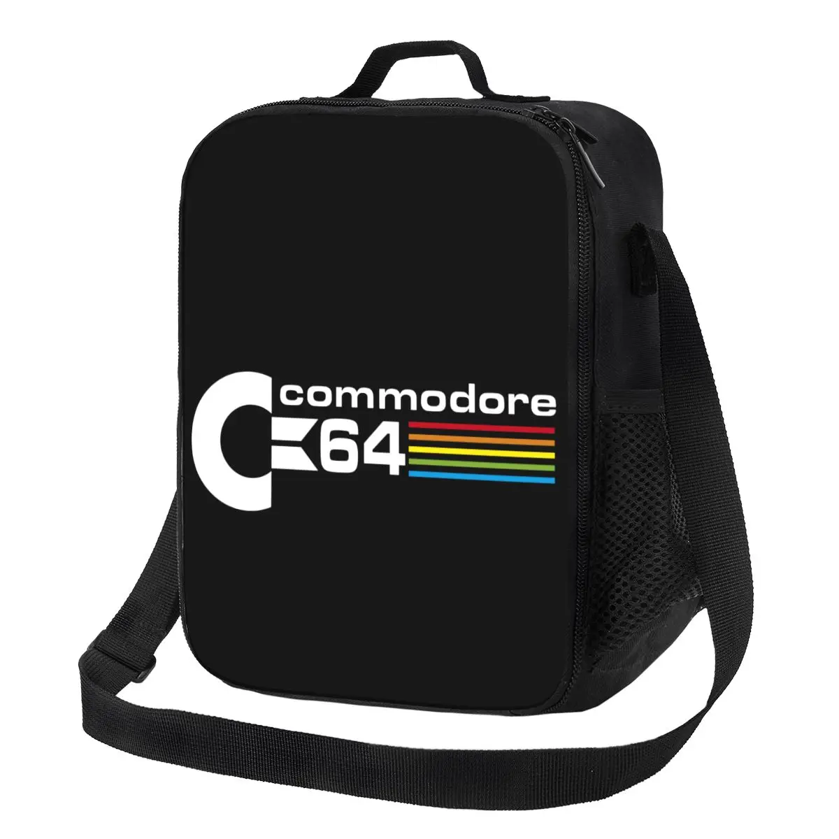 

Custom Commodore 64 Lunch Bag Men Women Thermal Cooler Insulated Lunch Boxes for Kids School
