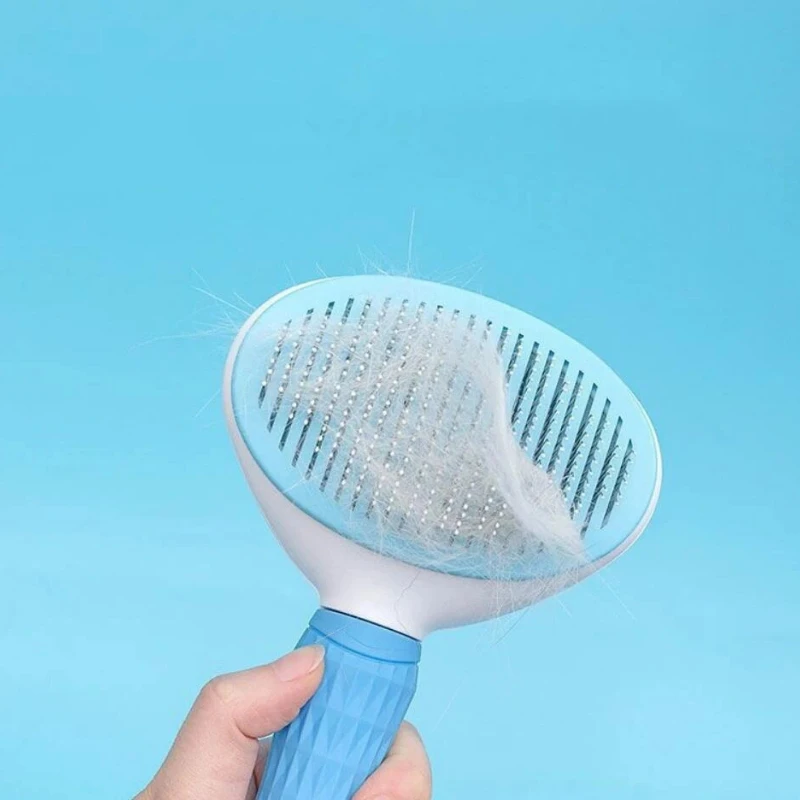 Pet Grooming Brush Stainless Steel Long Hair Dog Cat Comb for Daily Pet Care