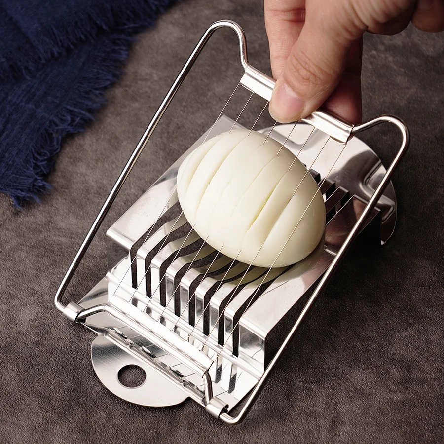 1PC household stainless steel egg slicer egg slicer multifunctional quick slicing egg ham split cutter sharp kitchen gadgets 1PC household stainless steel egg slicer egg slicer multifunctional quick slicing egg ham split cutter sharp kitchen gadgets