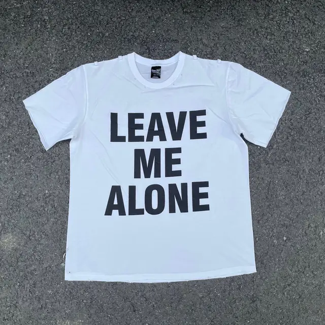 New 2023 Men Number Nine Leave Me Alone T Shirts T-Shirt Hip Hop 