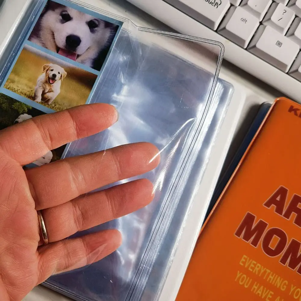 Cute Cartoon 4 Continuous Shooting Albums 64 Pockets Clear Pockets Photo Album Holder with Inner Page PVC