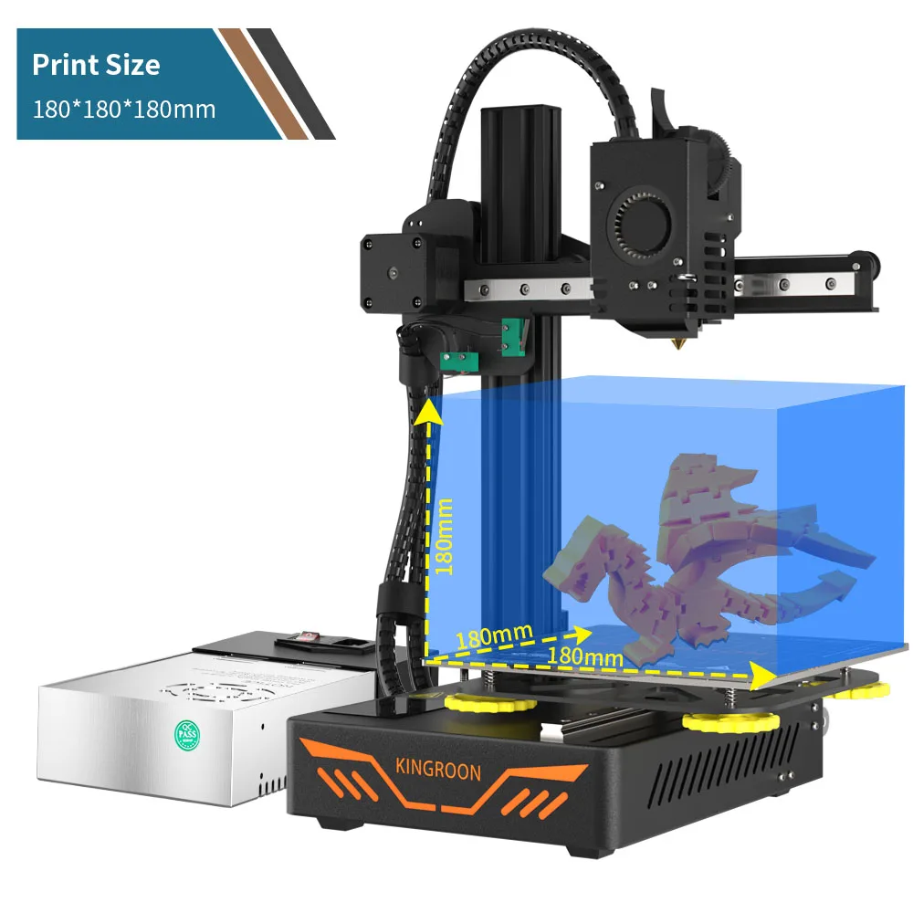 

KINGROON KP3S 3D Printer High Precision Printing Upgraded DIY FDM 3d printer Kit Touch Screen KP3S Printing Size 180*180*180mm