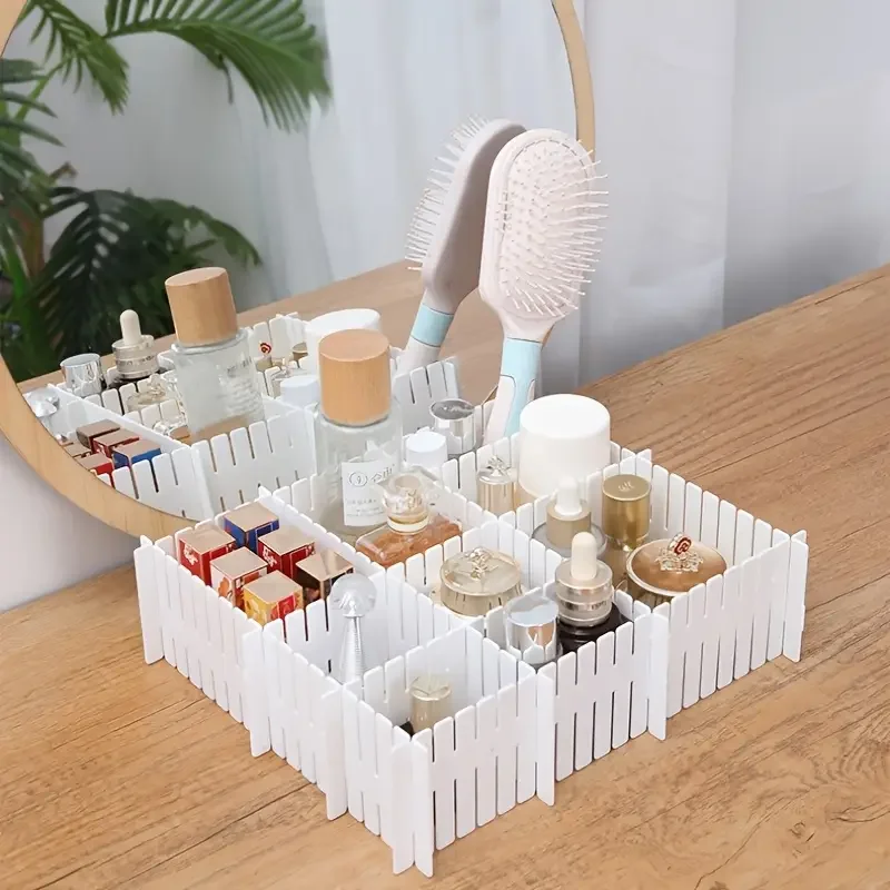Multipurpose Drawer Storage Divider Adjustable Plastic Storage Cabinet Partition