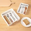 4/5 Easy Clean Compartments Cutlery Organizer Daily Drawer Divider Tray Rectangle Home Kitchen Spoon Fork Separation Boxes 1