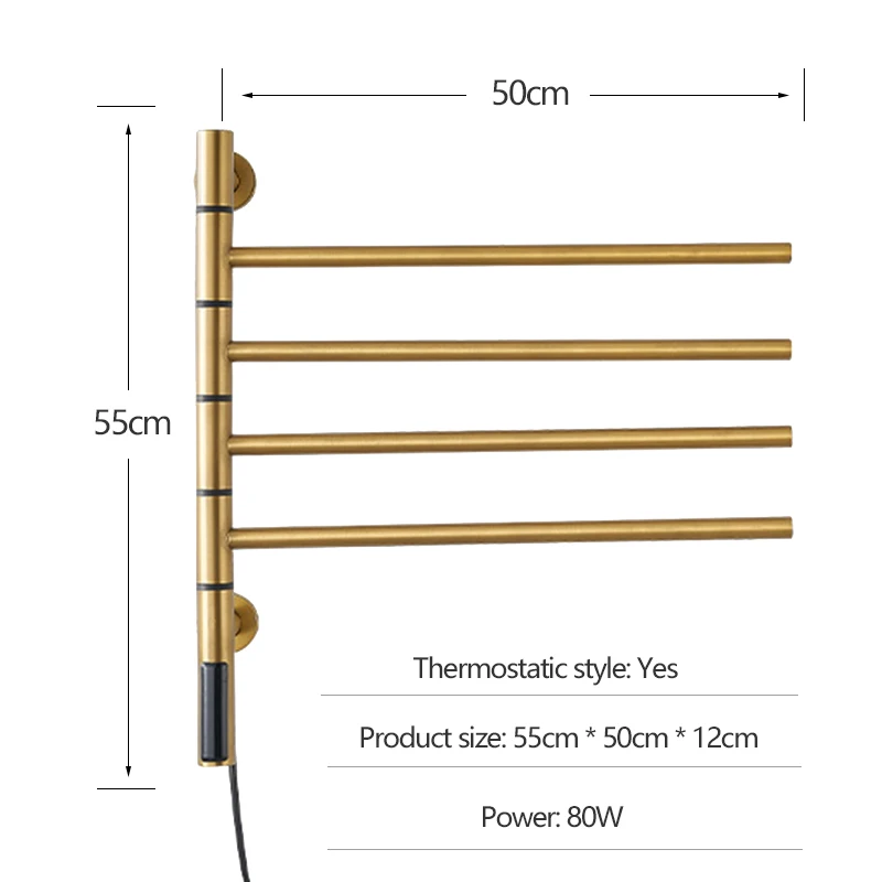 Electric heated towel rail bathroom accessories Towel radiator Electric heater towel warmers Towel rack bathroom Clothes dryer
