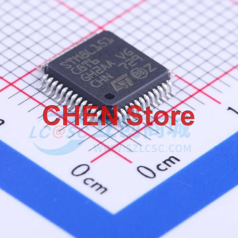 

6 шт., новые электронные компоненты для микроконтроллера STM8L151C8T6