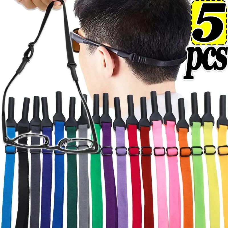 Glasses Straps Colors Elastic Silicone Rope for Kid Adults Glasses Strap Change Size Sport Eyewear Strap Non Slip Anti Drop Fixer Glasses Cord