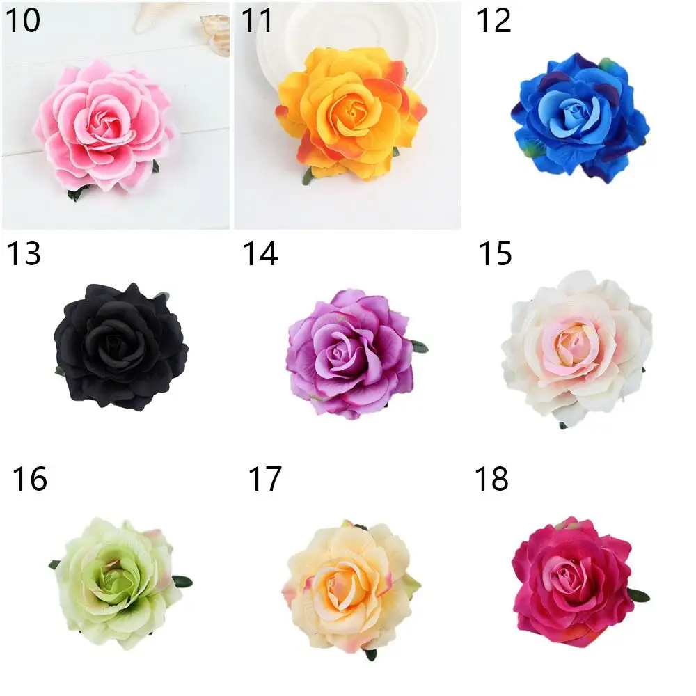 1 PC Bridal Rose Flower Hairpin Brooch Fashion Chic Wedding Bridesmaid Party Accessories Hair Clip Barrettes Elegant Headwear hair accessory hair clip bridal headwear