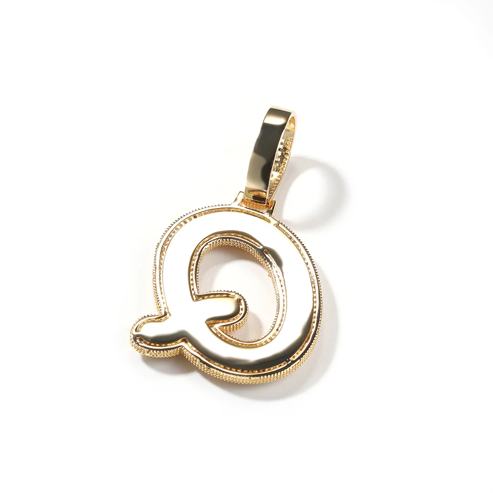 UWIN Baguettecz Letter Pendant for Women Iced Out Cubic Zirconia Infinity Cuban Chain Necklaces Fashion Hip Hop Jewelry for Gift