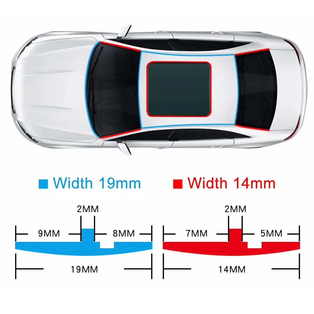 Anti-Scratch Rubber Front Rear Windshield Car Trim Edge Protector Seal Strip Weatherstrip