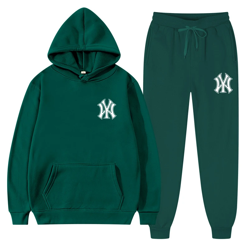 2022 Winter Brand Tracksuits Men's Sets Long Sleeve Pullover + Jogging Trousers 2pcs Sets Fitness Running Suits Sportswer Male 2