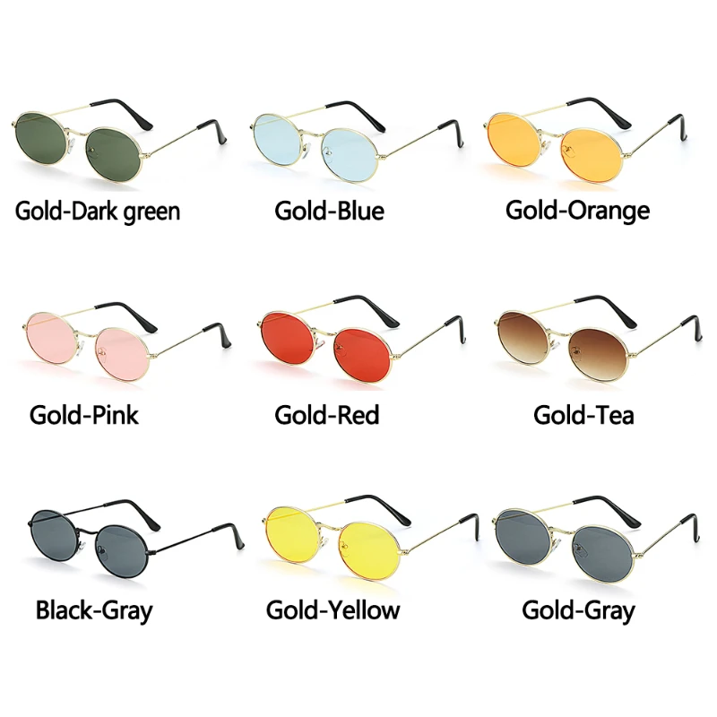 Description Picture 2 of itemWomen Female Oval Fishing Sunglasses Eyewear Driver Goggles Small Retro Vintage Sexy Round Sunglasses Frame Fishing Accessories