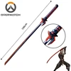 Cosplay Overwatch Game Genji Evil Spirit Sheath Knife Dragon Blade Shimada Genji Katana Role Play PU Weapon Prop Sword 106cm 1